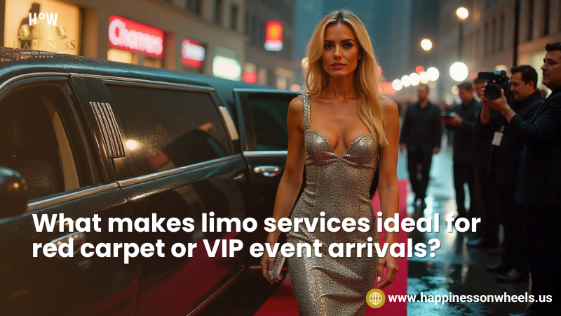 What makes limo services ideal for red carpet or VIP event arrivals?